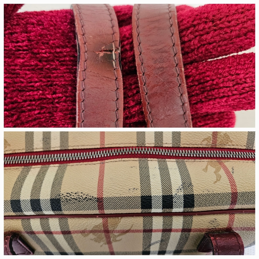 Burberry Check PVC Shoulder Bag AUTHENTIC - Picture 7 of 14